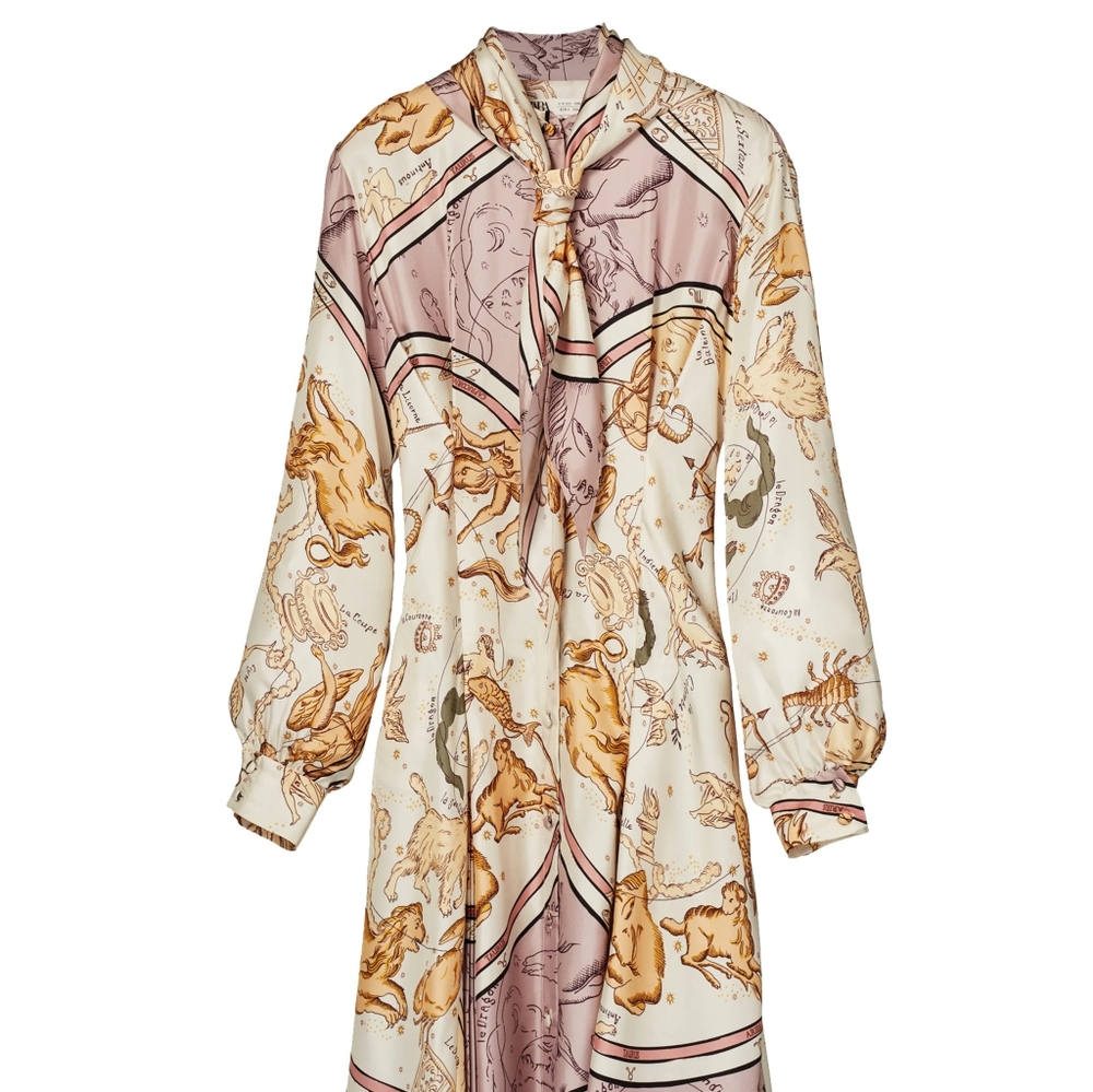 Zara A/W 2019 Zodiac Pleated Dress